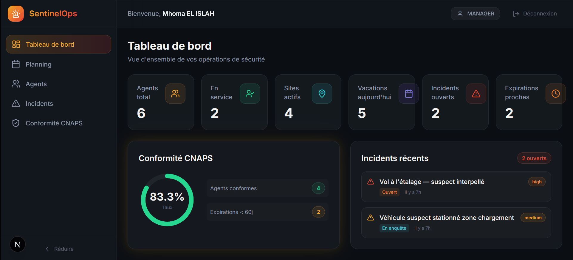 SentinelOps Démo Animée